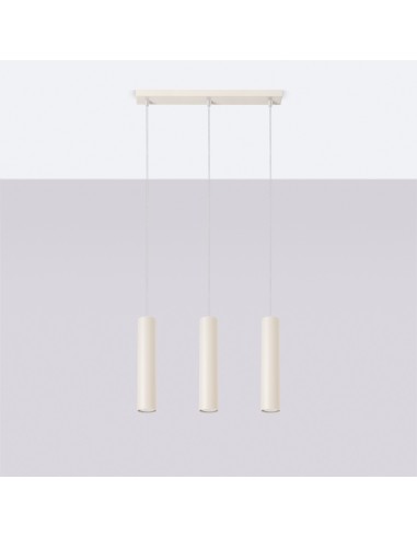 Lámpara colgante LAGOS 3L beige