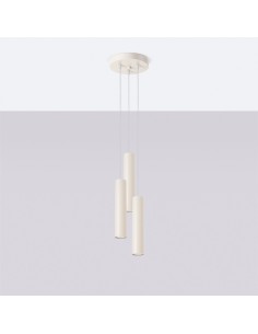 Lámpara colgante LAGOS 3P beige 2