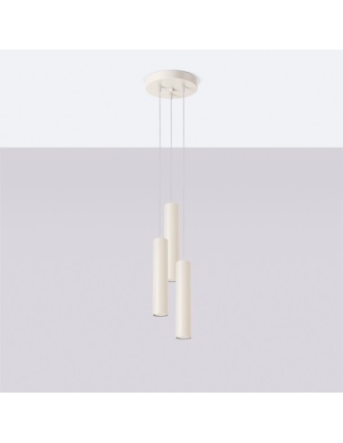 Lámpara colgante LAGOS 3P beige