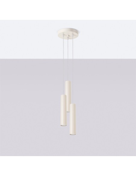 Lámpara colgante LAGOS 3P beige
