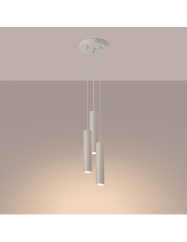 Lámpara colgante LAGOS 3P beige