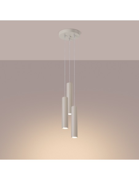 Lámpara colgante LAGOS 3P beige