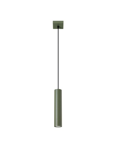 Lámpara colgante LAGOS 1 verde oliva