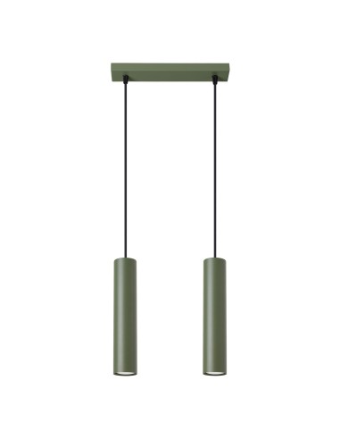 Lámpara colgante LAGOS 2 verde oliva