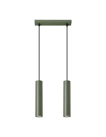 Lámpara colgante LAGOS 2 verde oliva