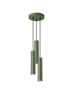 Lámpara colgante LAGOS 3P verde oliva