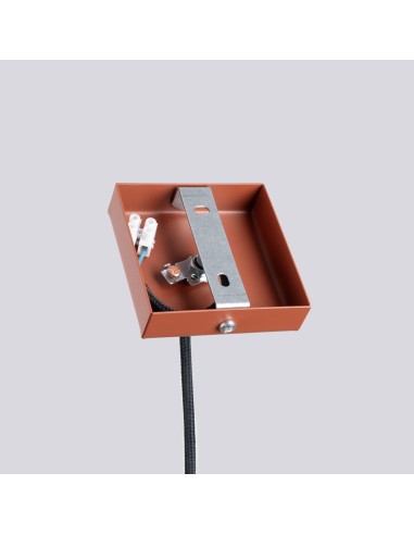 Lámpara colgante LAGOS 1 rojo ocre