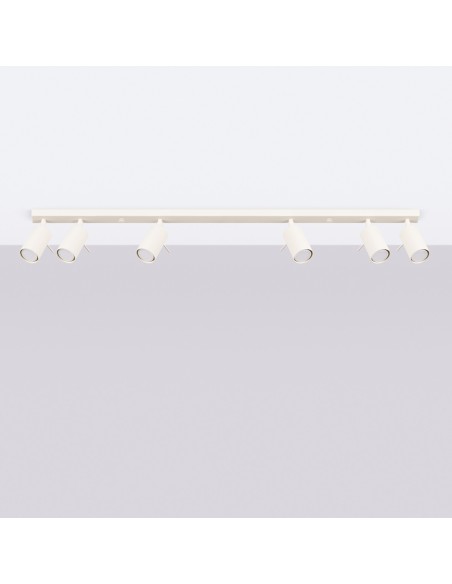 Lámpara de techo RING 6L beige