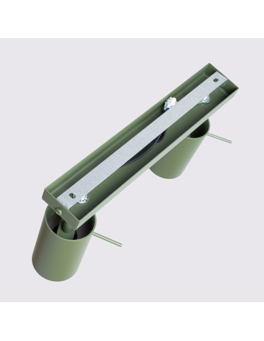 Lámpara de techo RING 2 verde oliva