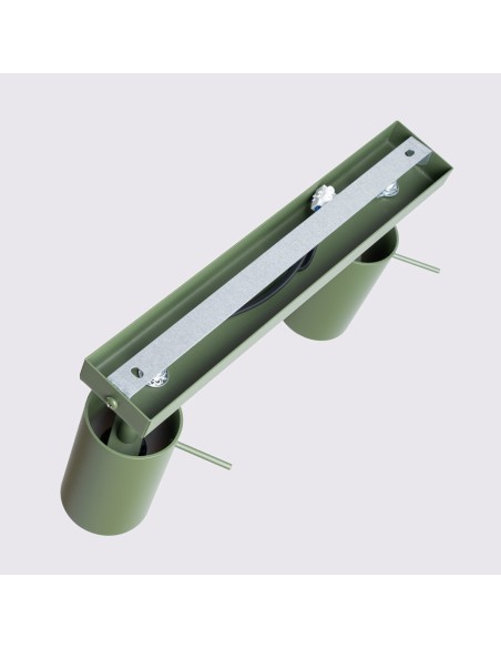 Lámpara de techo RING 2 verde oliva
