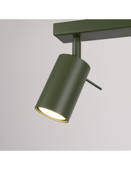 Lámpara de techo RING 2 verde oliva