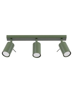 Lámpara de techo RING 3L verde oliva