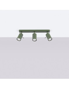 Lámpara de techo RING 3L verde oliva 2