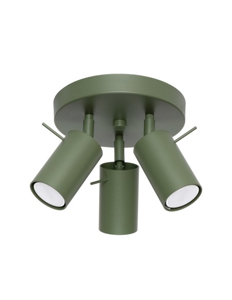 Plafón RING 3P verde oliva