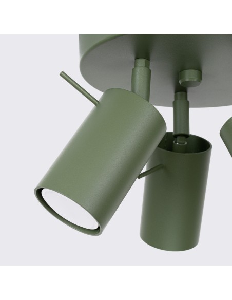 Plafón RING 3P verde oliva