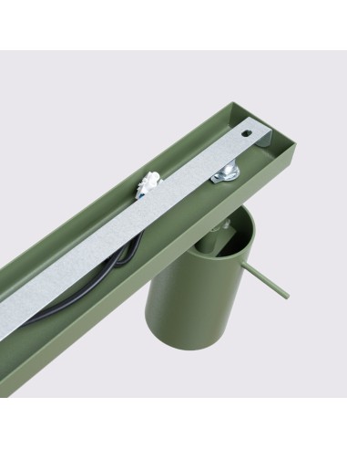 Lámpara de techo RING 4L verde oliva