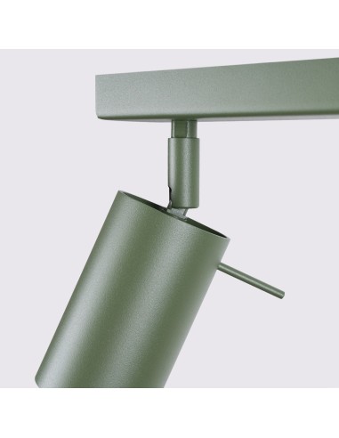 Lámpara de techo RING 4L verde oliva