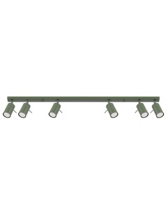 Lámpara de techo RING 6L verde oliva