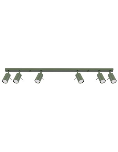 Lámpara de techo RING 6L verde oliva