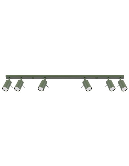 Lámpara de techo RING 6L verde oliva