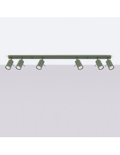Lámpara de techo RING 6L verde oliva 2
