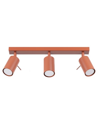 Lámpara de techo RING 3L rojo ocre