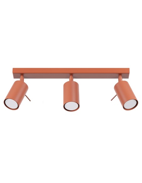 Lámpara de techo RING 3L rojo ocre