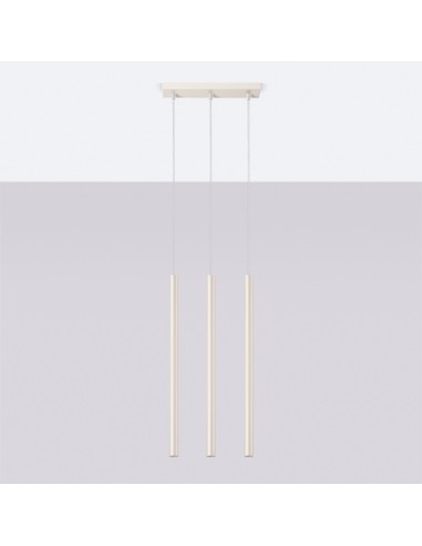 Lámpara colgante PASTELO 3 beige