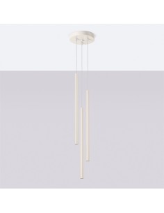 Lámpara colgante PASTELO 3P beige 2