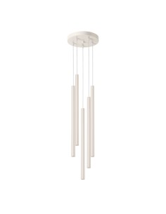 Lámpara colgante PASTELO 5P beige