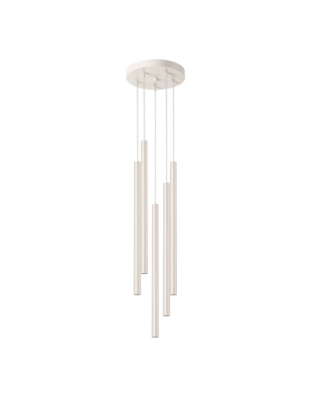 Lámpara colgante PASTELO 5P beige