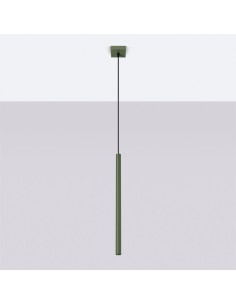 Lámpara colgante PASTELO 1 verde oliva 2