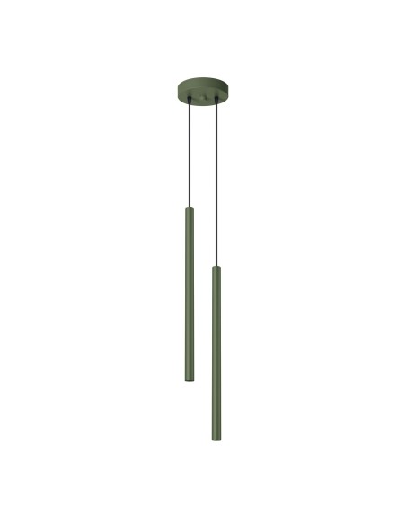 Lámpara colgante PASTELO 2 verde oliva
