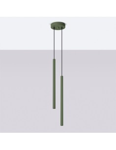 Lámpara colgante PASTELO 2 verde oliva 2