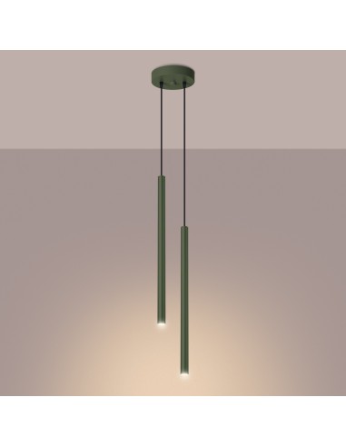 Lámpara colgante PASTELO 2 verde oliva