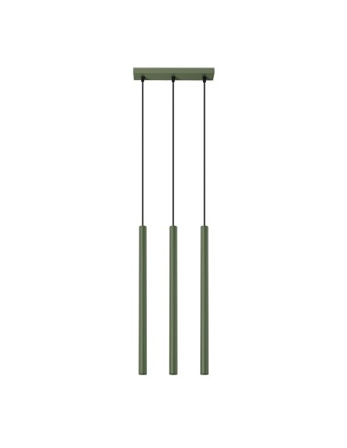 Lámpara colgante PASTELO 3 verde oliva