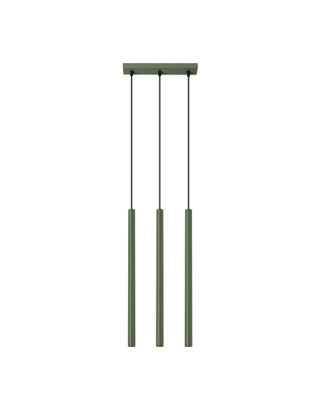 Lámpara colgante PASTELO 3 verde oliva