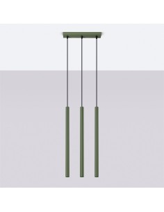 Lámpara colgante PASTELO 3 verde oliva 2