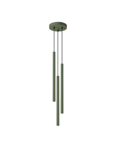 Lámpara colgante PASTELO 3P verde oliva