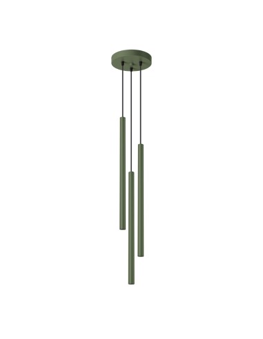 Lámpara colgante PASTELO 3P verde oliva