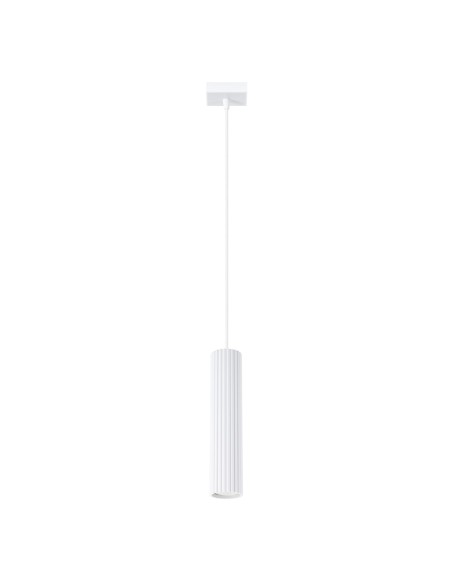Lámpara colgante KARBON 1 blanco