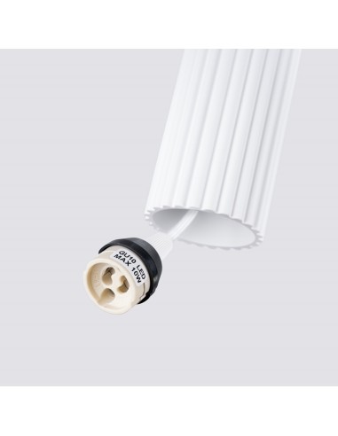 Lámpara colgante KARBON 1 blanco