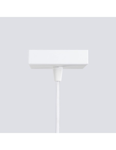 Lámpara colgante KARBON 1 blanco