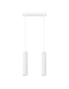 Lámpara colgante KARBON 2 blanca