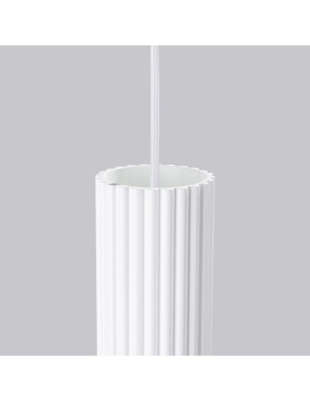 Lámpara colgante KARBON 3L blanca