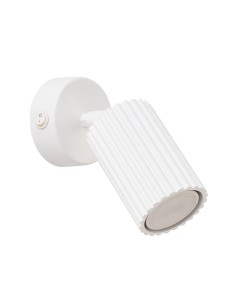 Aplique KARBON blanco con interruptor