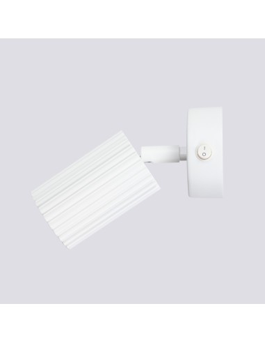 Aplique KARBON blanco con interruptor