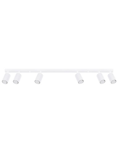 Lámpara de techo KARBON 6L blanca