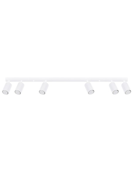 Lámpara de techo KARBON 6L blanca