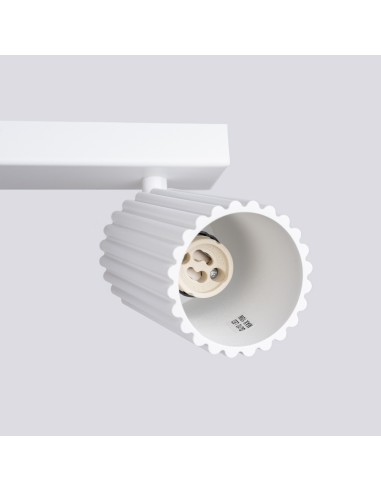Lámpara de techo KARBON 6L blanca